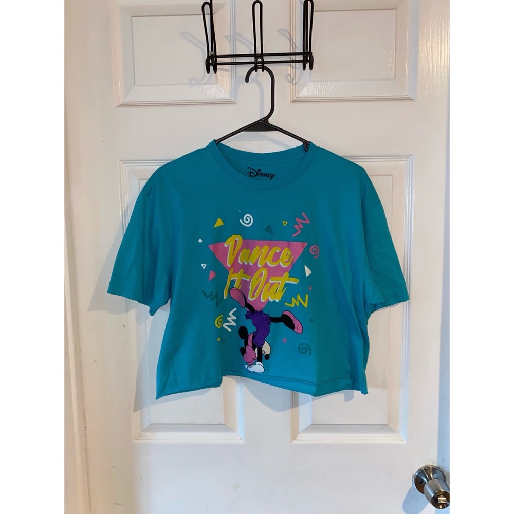 Disney Minnie Dance It Out Cropped T Shirt XL
